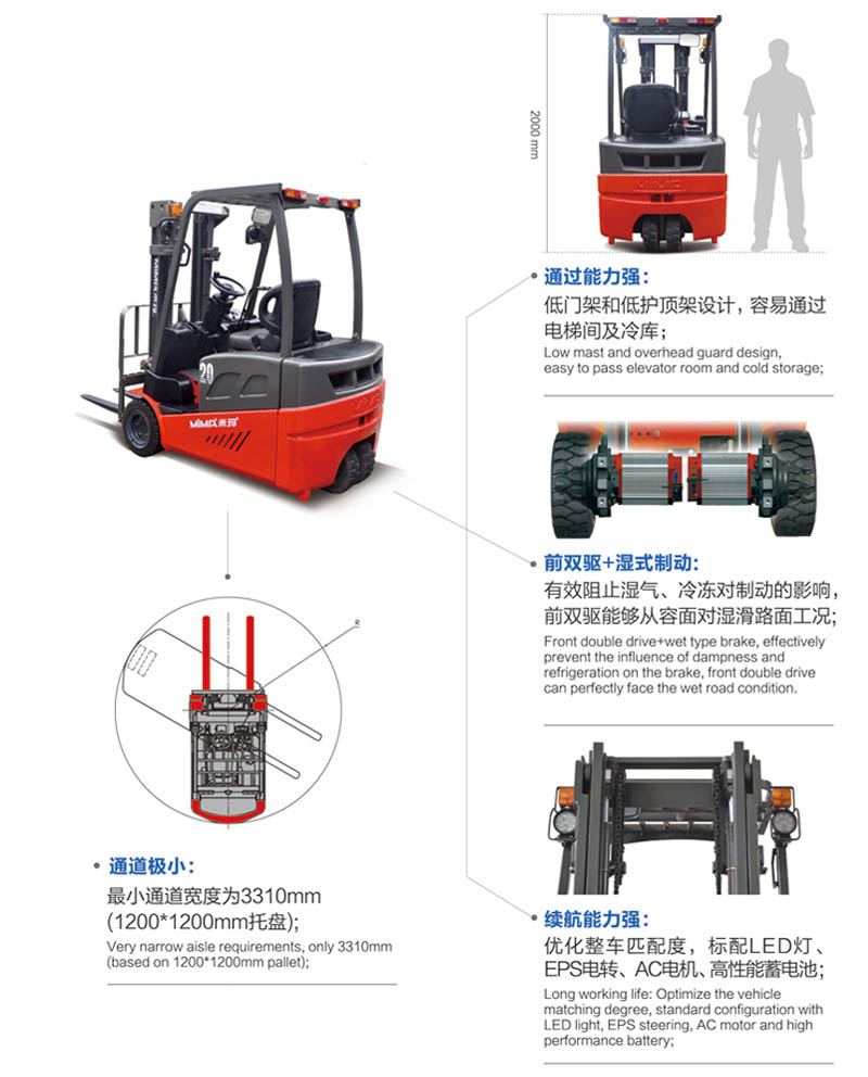 三支點叉車，平衡重式叉車，安徽平衡重叉車廠家，合肥叉車工廠