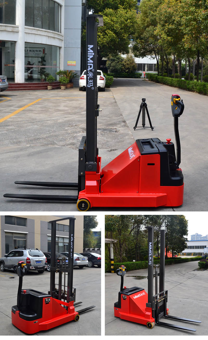半電動(dòng)堆高車，電動(dòng)堆垛車，步行式電動(dòng)叉車，堆高機(jī)，托盤堆垛車，搬易通，米瑪